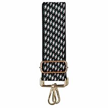 Bag Strap Bold Lines Black