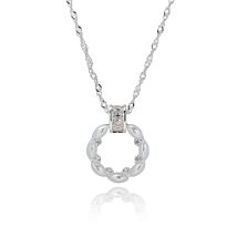 Circle Of Pearls Silver Plated Necklace