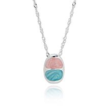 Iced Gem Duo Silver Plated Necklace