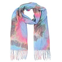Psychedelic Blue Pastels Scarf