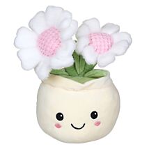 Mochi Pop Daisies In Cream Plant Pot 20cm Soft Toy