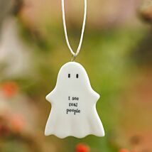 ‘I See Real People’ Hanging Ghost Plaque