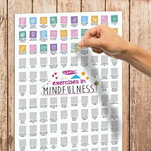 100 Exercises in Mindfulness A2 Scratch Poster