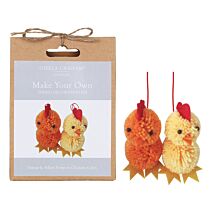 Make Your Own Pompom Chickens Easter Decoration Kit