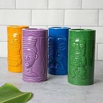 Tiki Mugs Set of 4
