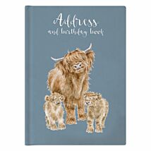 ‘The Highlander’ Highland Cow Address & Birthday Book