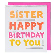 Sister Birthday Card