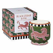 A Dopa ‘Tiger’ 226g Black Cedar & Fig Ceramic Candle Boxed