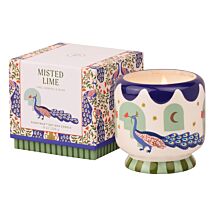 A Dopo 226g ‘Peacock’ Misted Lime Boxed Ceramic Candle
