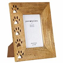 Best of Breed Paw Prints Mango Wood Frame 4 x 6