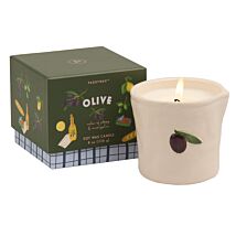 Bistro 226g ‘Fig & Olive’ Olive Boxed Ceramic Candle