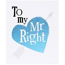 Mr Right Greetings Card