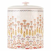 Painted Table Biscuit Jar