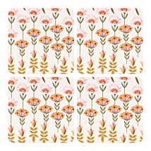 Painted Table Set Of 4 Coasters
