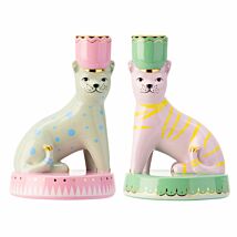 Set of 2 Animal Candlestick Holders