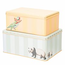 Set of 2 Rectangular Tins