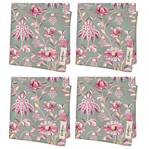 Friendship Gardens Set of 4 Fabric Napkins