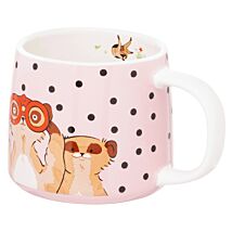 Meerkats Pink Mini Billie Mug