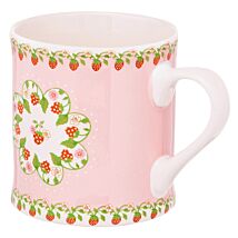 Strawberry Border Pink Mollie Mug