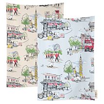 Billie Goes To Town London Set of 2 Tea Towels