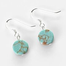 Turquoise Mosaic Coins Earrings