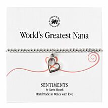 World’s Greatest Nana Sentiment Bracelet