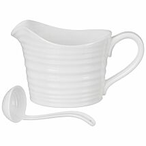 White Sauce Jug & Mini Ladle