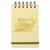 Vintage Sass 'What The Shell' Small Spiral Notepad