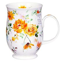 Floral Harmony Yellow Suffolk Shape Mug