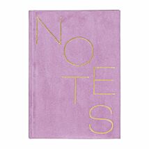 Lilac Notes Cloth Journal with Pocket