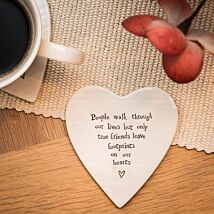 People Walk Through Our Lives Porcelain Coaster