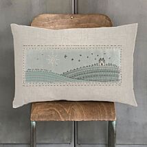 'Home Is Where The Heart' Is Embroidered Cushion