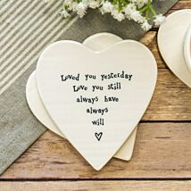 Always Will Porcelain Coaster