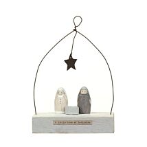 ‘O Little Town’ Nativity Wooden Scene