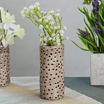 Dimpled Spot Medium Hand Painted Vase