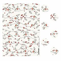 Christmas Robin Sticker Sheet