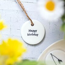 ‘Happy Birthday’ Floral Hanger