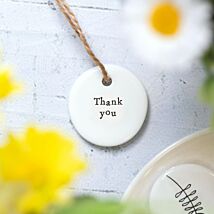 ‘Thank You’ Floral Hanger