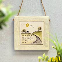 ‘Troubles Be Less’ Square Wooden Sign