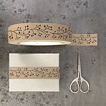 Wide Brown Floral Tape – 50m