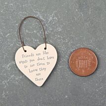 Friends Are Like Angels - 3cm Little Heart On Wire