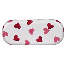 Pink Hearts Glasses Case