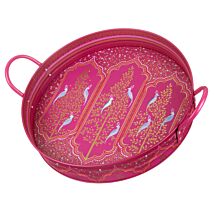 India Birds & Arches Large Handle Tray