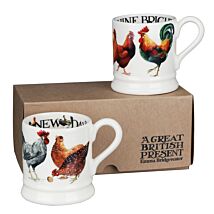 Rise & Shine Set of 2 Half Pint Mugs Boxed