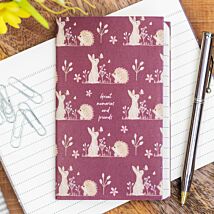 Meadow Friends 'Great Memories & Friends' Rabbit & Hedgehog Notebook