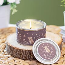 Meadow Friends Mouse Tin Candle