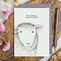 ‘Ewe Are Brilliant’ Sheep Greetings Card
