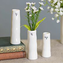‘Love You Always’ Trio of Bud Vases