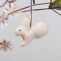 Hanging Felt Cream Rabbit