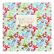 Hey Fresco ‘Flower Meadow’ Sky Blue Birthday Card